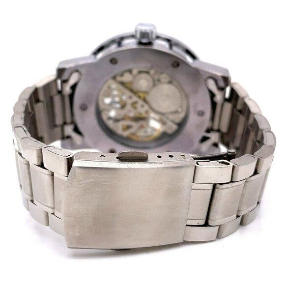 Winner Automatic Stainless Steel Blue Skeleton Dial Watch! 198 - Picture 6 of 10